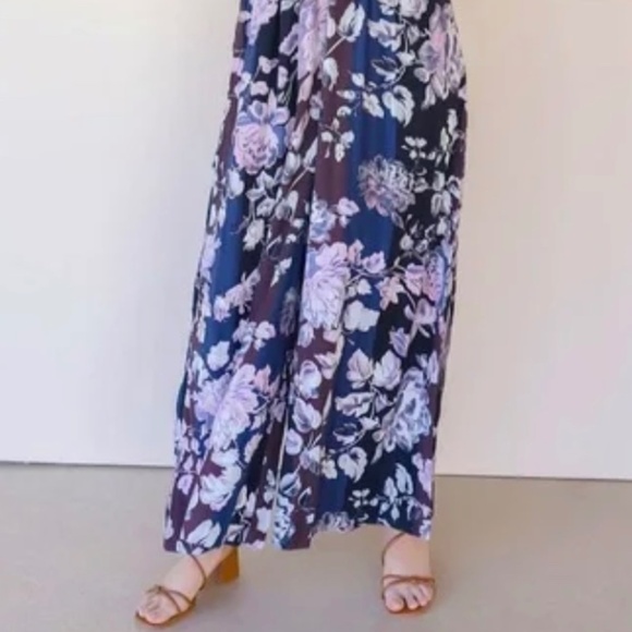 Free People Melrose Smocked Wide Leg Jumpsuit - XL - Picture 3 of 3